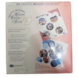 Creative Memories Custom Cutting System 4 Oval Patterns Sizing Template NEW‎